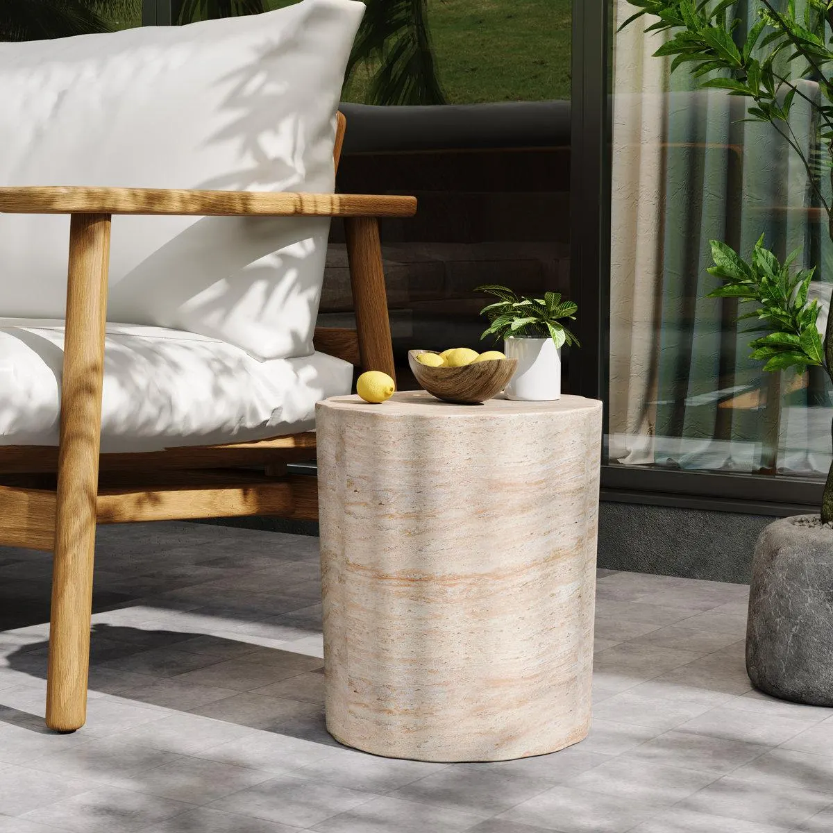 Coda 15.5'' Concrete Outdoor Side Table