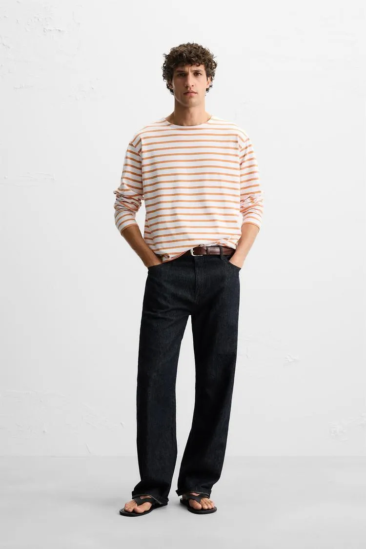 JACQUARD STRIPE T-SHIRT