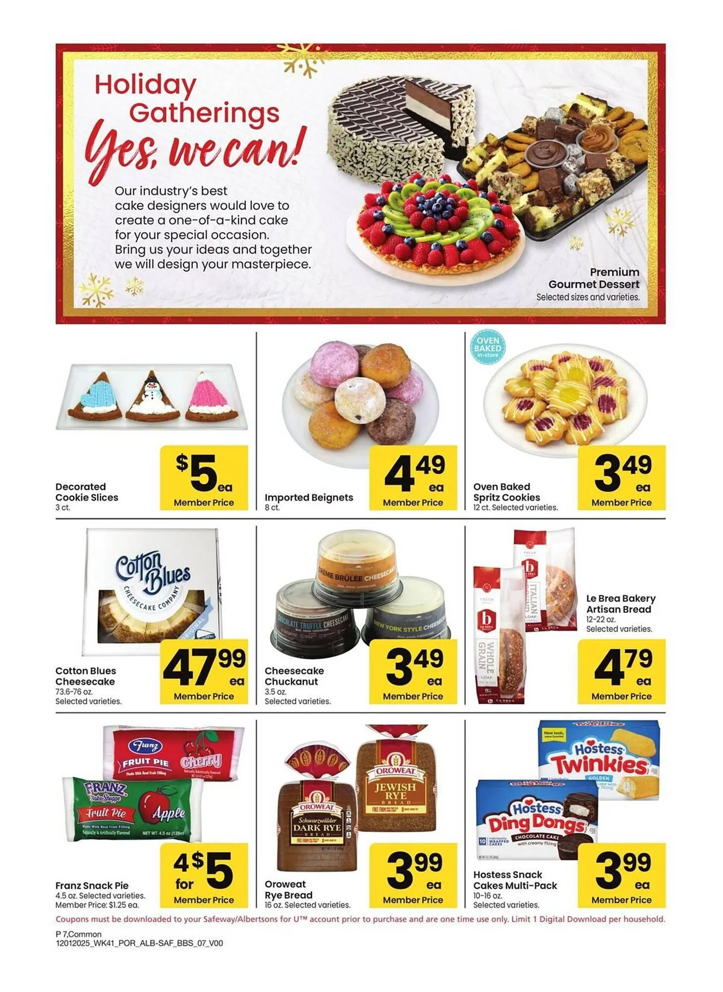 Weekly promotion Albertsons weekly ad spanning from December 1 to January 4 2026 - Page 7 for Catalogue 365