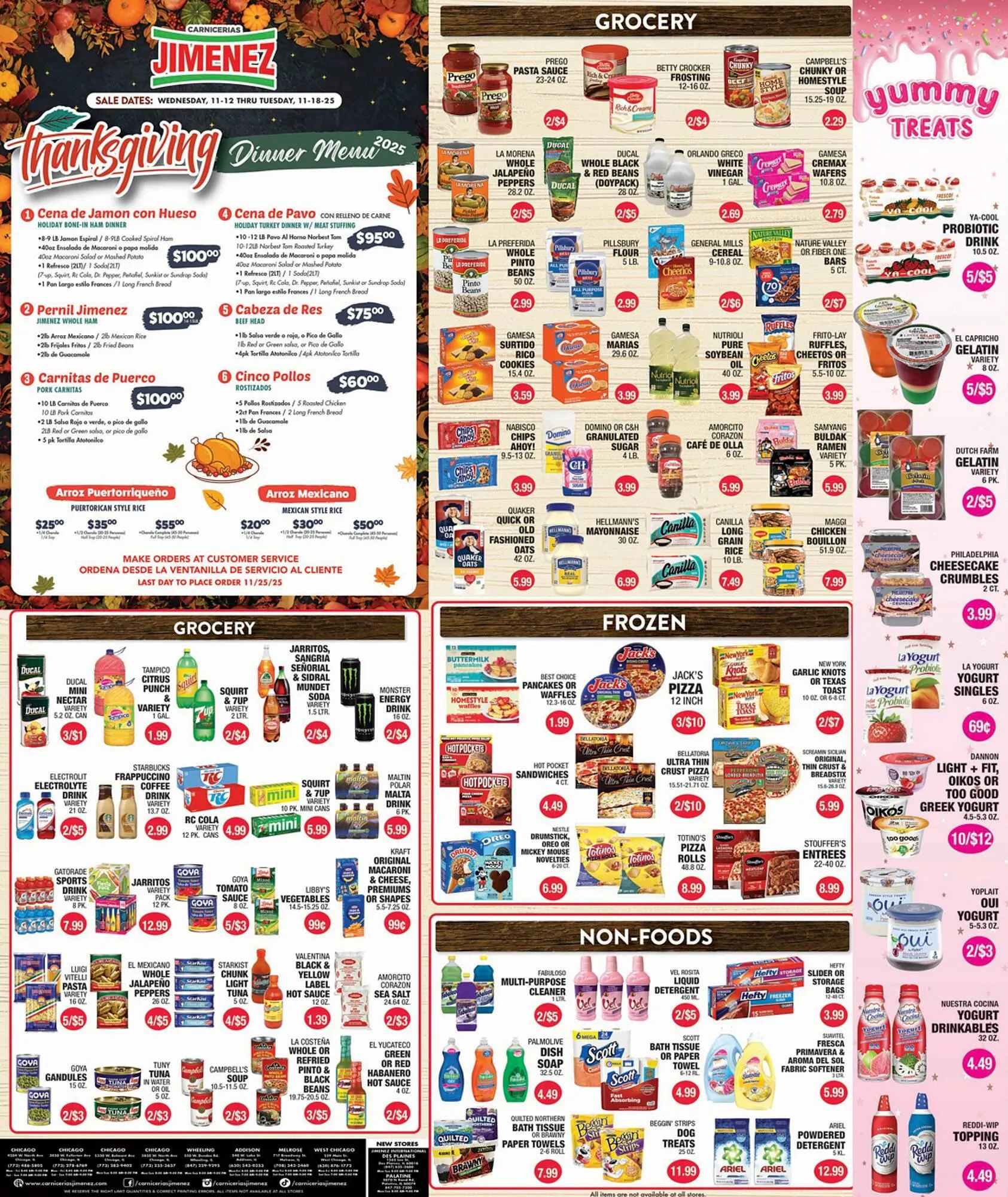 Weekly ad Carnicerias Jimenez weekly ad from November 12 to November 18 2025 - Page 1