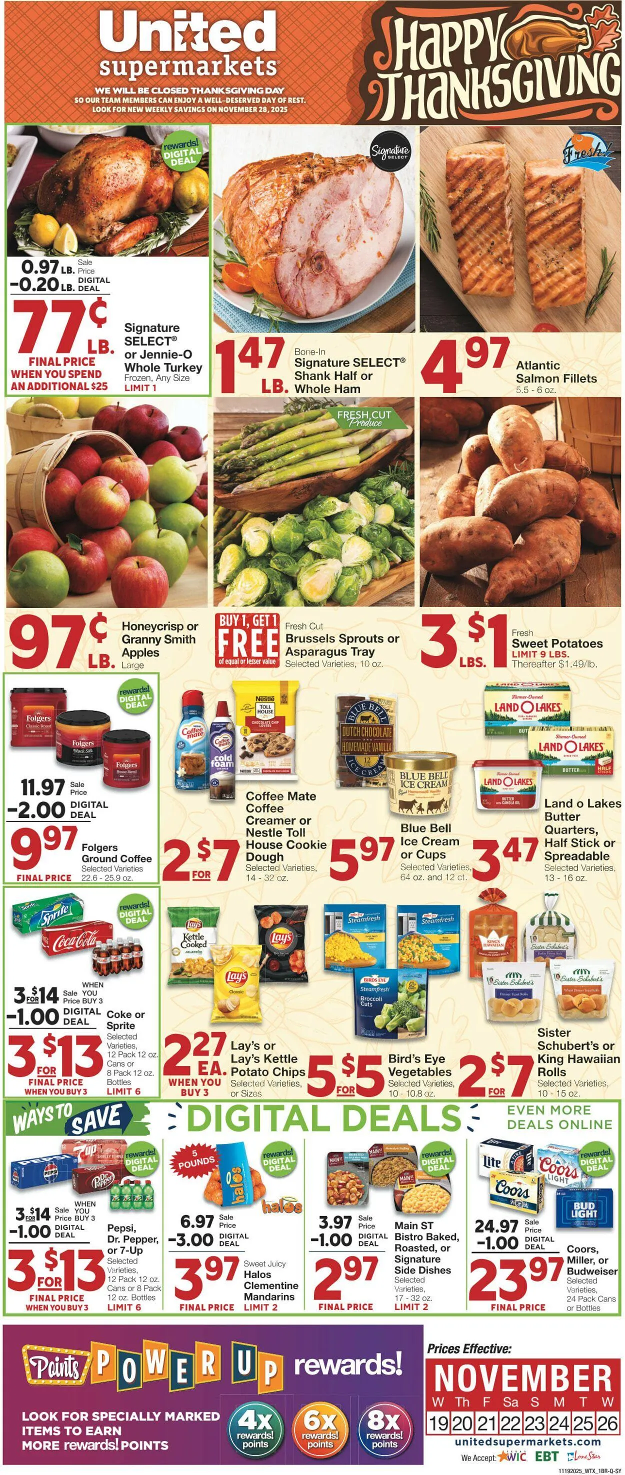 Weekly ad United Supermarkets Current weekly ad from November 18 to November 26 2025 - Page 1