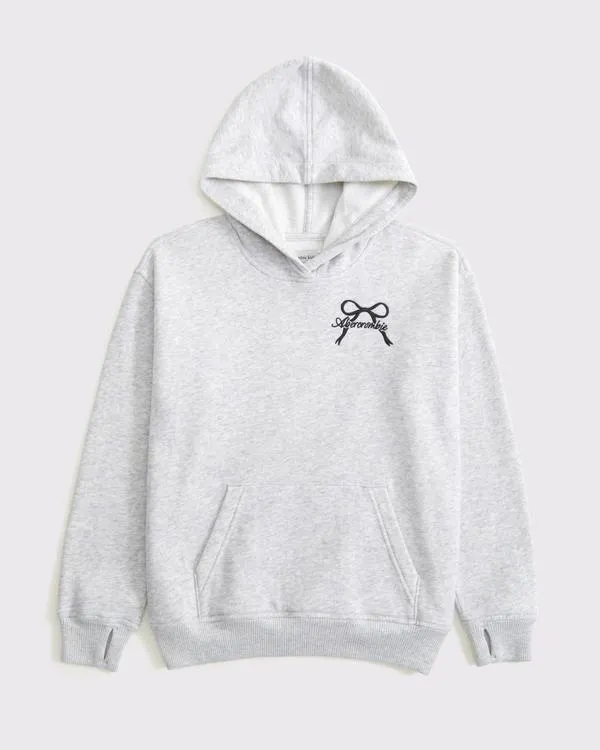 legging-friendly graphic logo popover hoodie