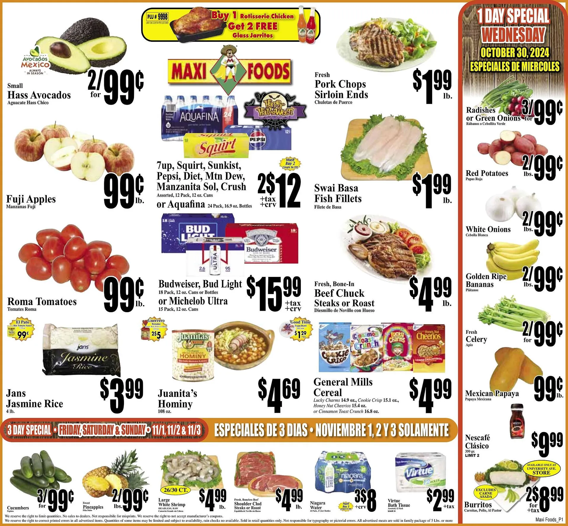 Weekly ad Maxi Foods Weekly Ad from October 30 to November 5 2024 - Page 1