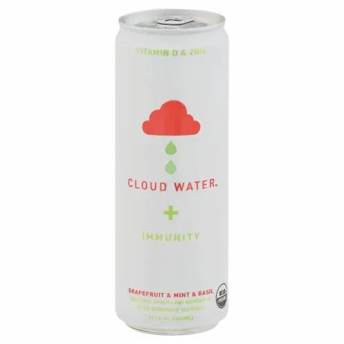Cloud Water Immunity Water Sparkling Mint Grapefruit Basil 12 FO