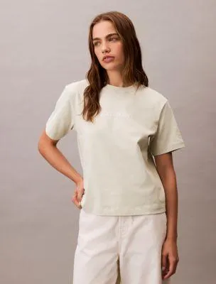 Standard Logo Boxy Fit Crewneck T-Shirt