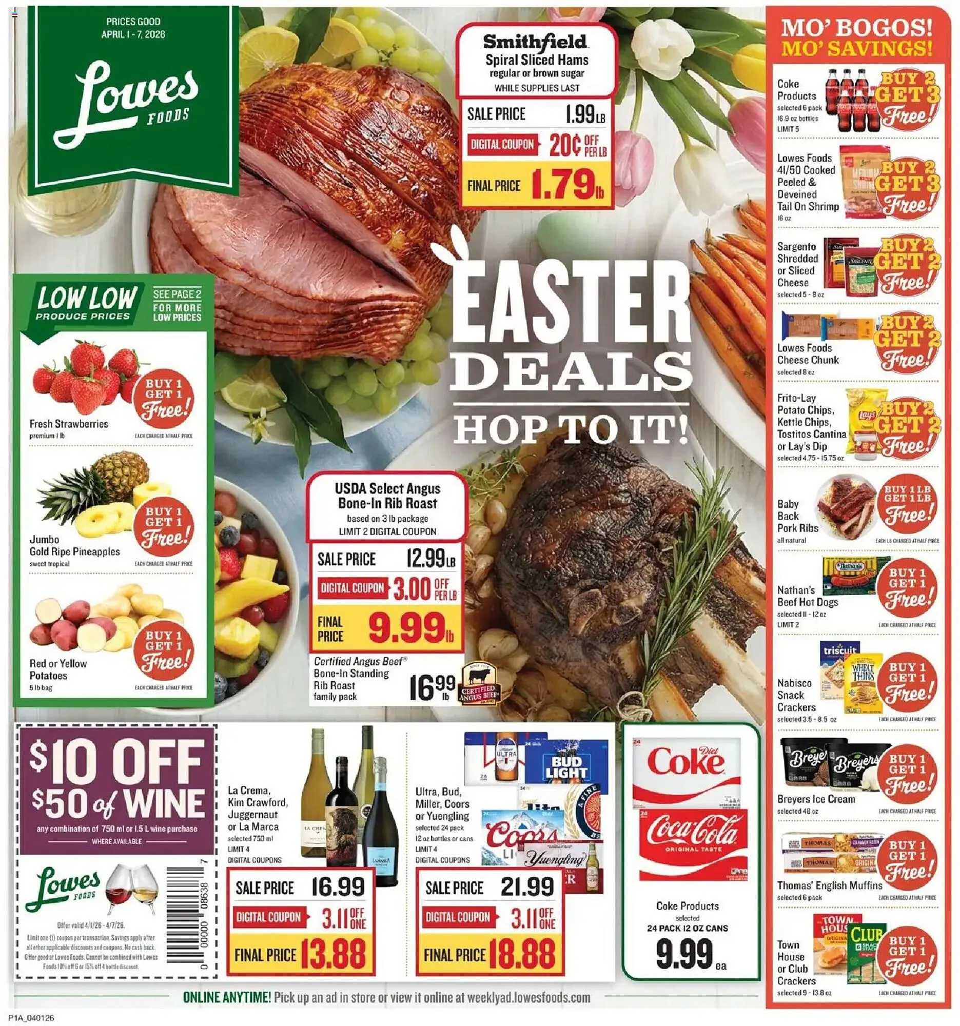 Weekly ad Lowes Foods weekly ad from April 1 to April 7 2026 - Page 1
