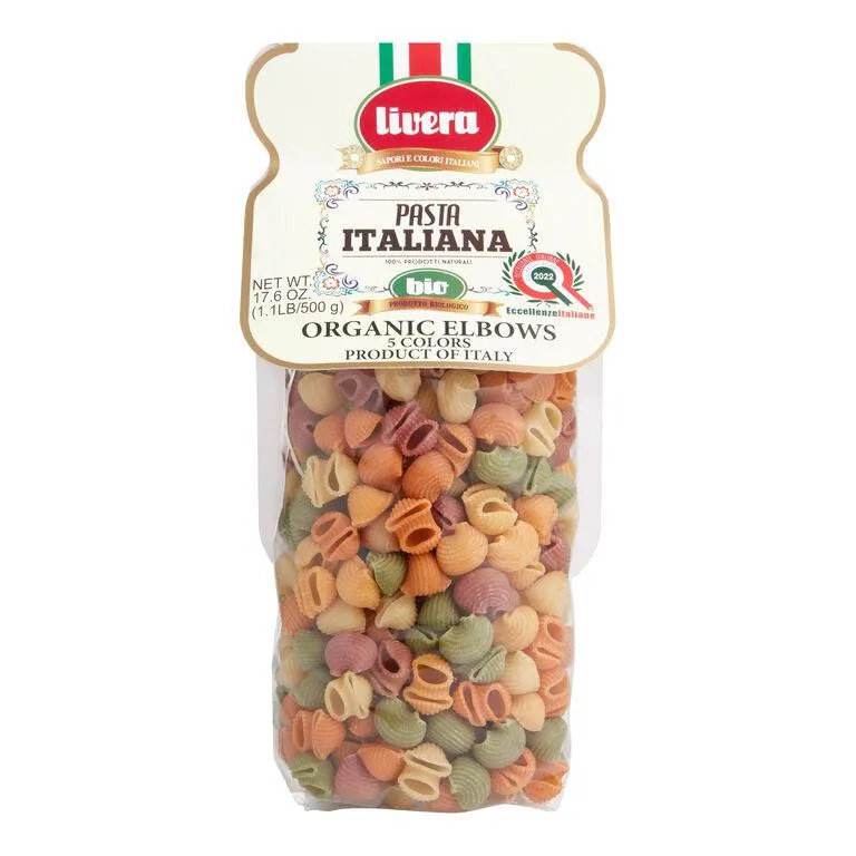 Livera Organic 5 Color Elbow Pasta