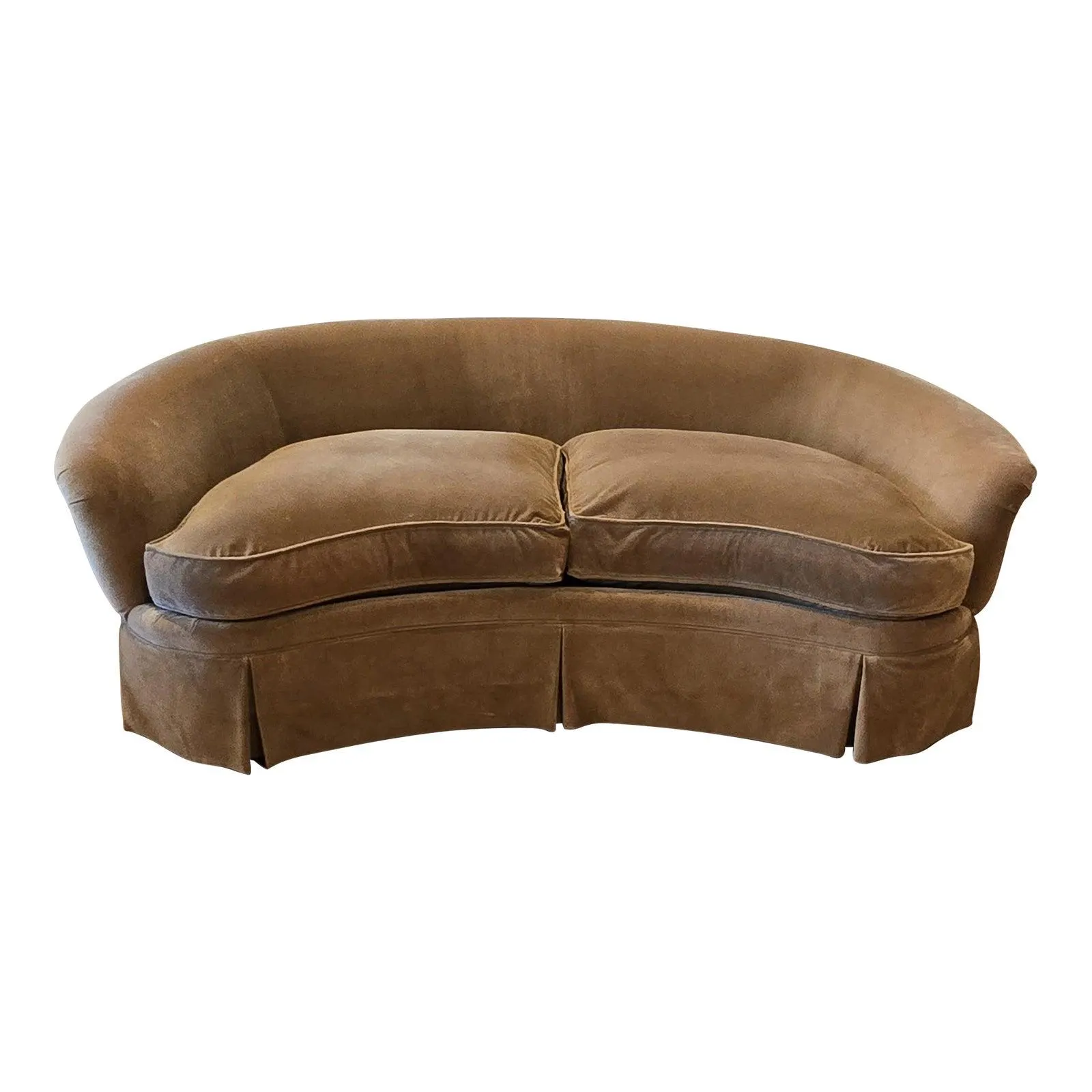 Classic Century Crescent Sofa With Down Cushions