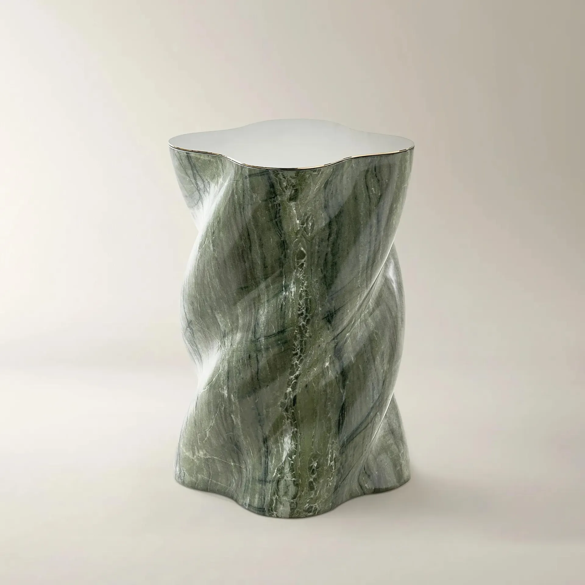 Vega Side Table (13.8") - Malachite Green