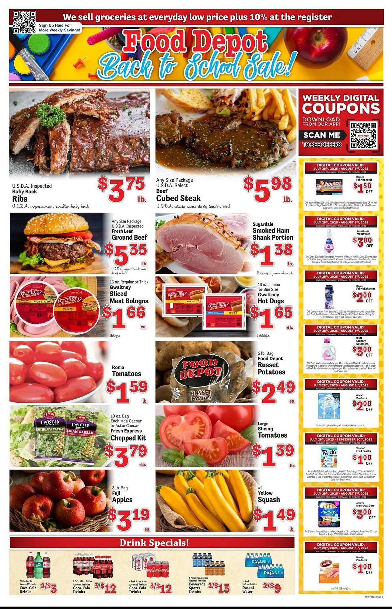 Weekly ad Food Depot Weekly Ad from July 28 to August 4 2025 - Page 1