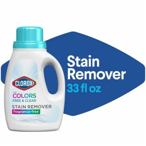 Clorox 2 for Colors Free and Clear Bleach Free Stain Remover and Laundry Additive