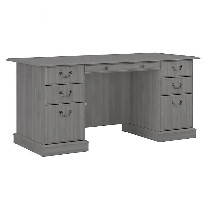Bush Furniture Saratoga 66"W Executive Desk with Drawers,