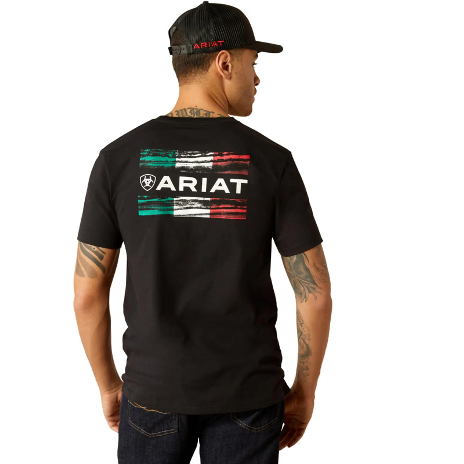 Ariat Men's Black Viva Mexico Wood Short Sleeve T-Shirt