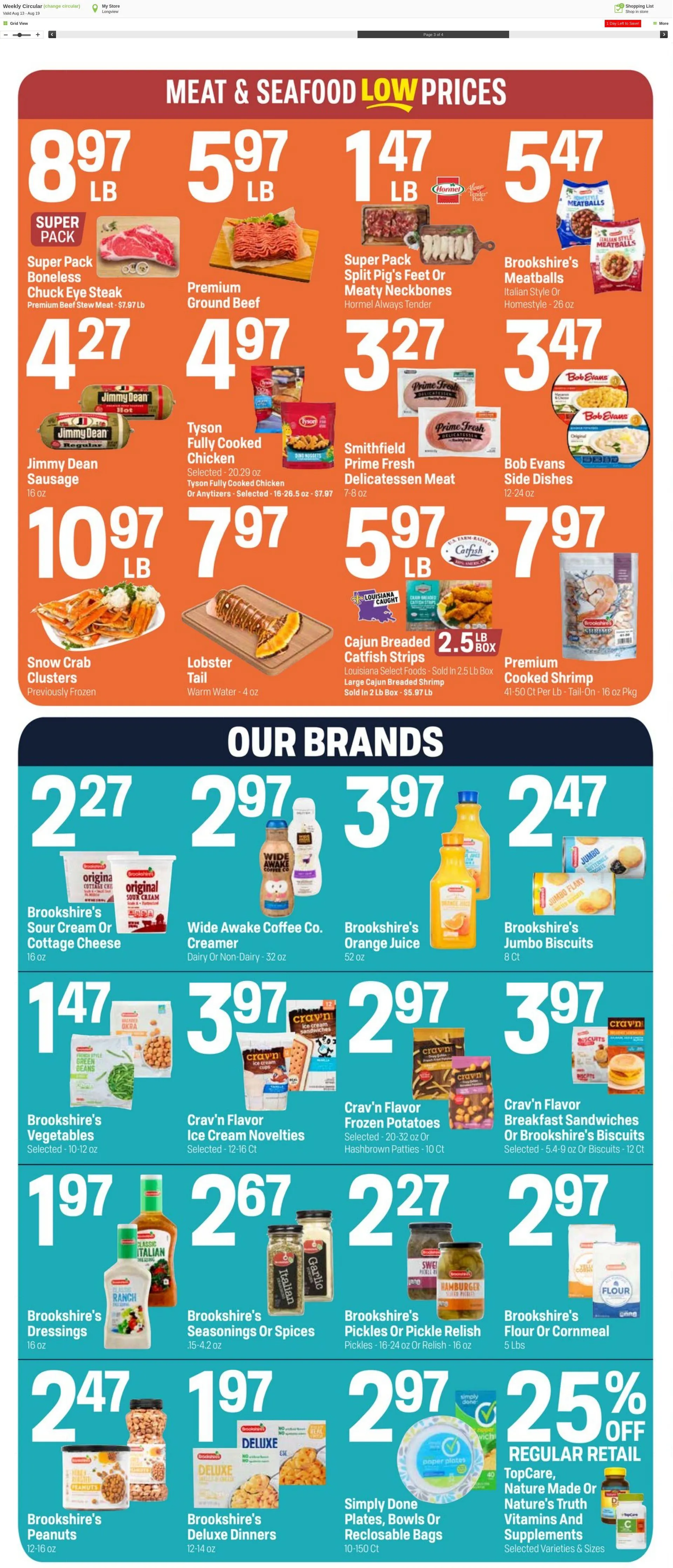 Weekly ad Super1Foods from August 20 to August 26 2025 - Page 3