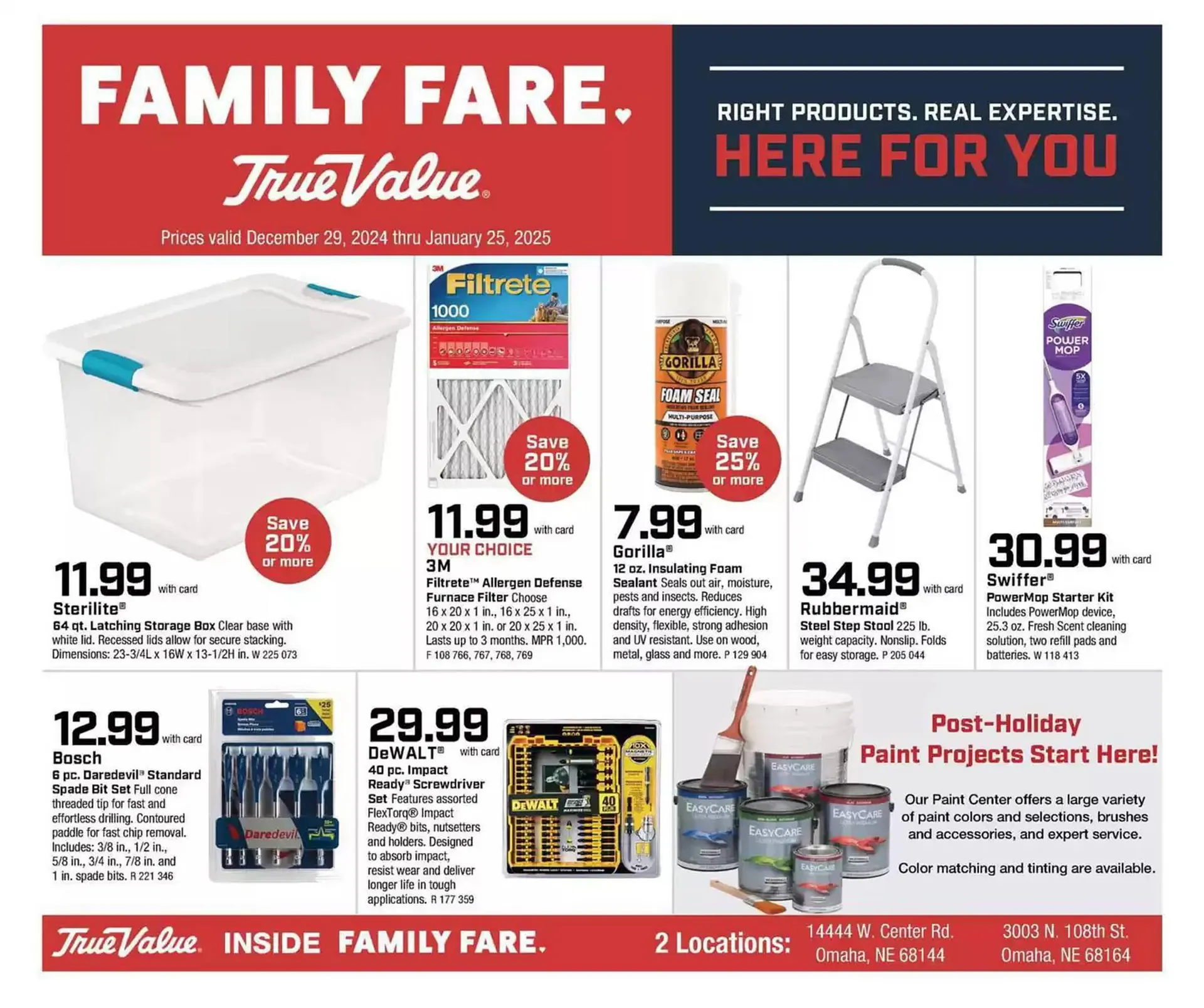 Weekly ad Family Fare Weekly Ad from December 29 to January 25 2025 - Page 1