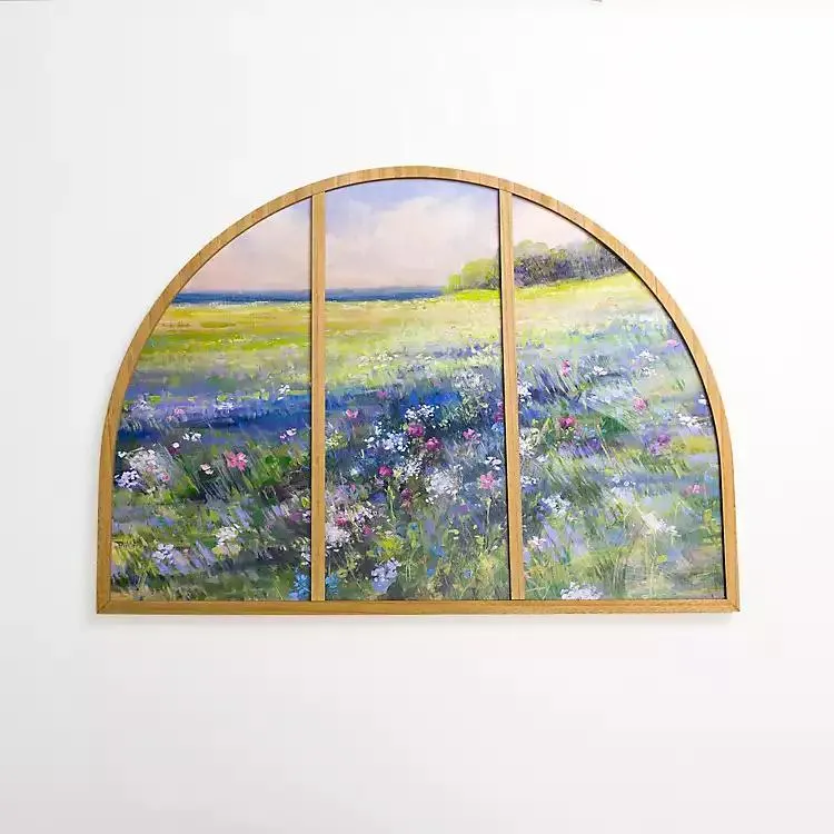 Wildflower Bliss Paneled Arch Framed Art Print