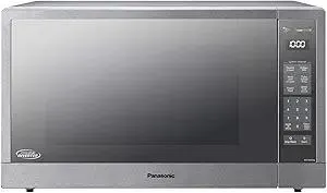 Panasonic Microwave Oven, Stainless Steel Countertop/Built-In Cyclonic Wave with Inverter Technology and Genius Sensor, 2.2 Cu. Ft, 1250W, NN-SN97JS (Silver)