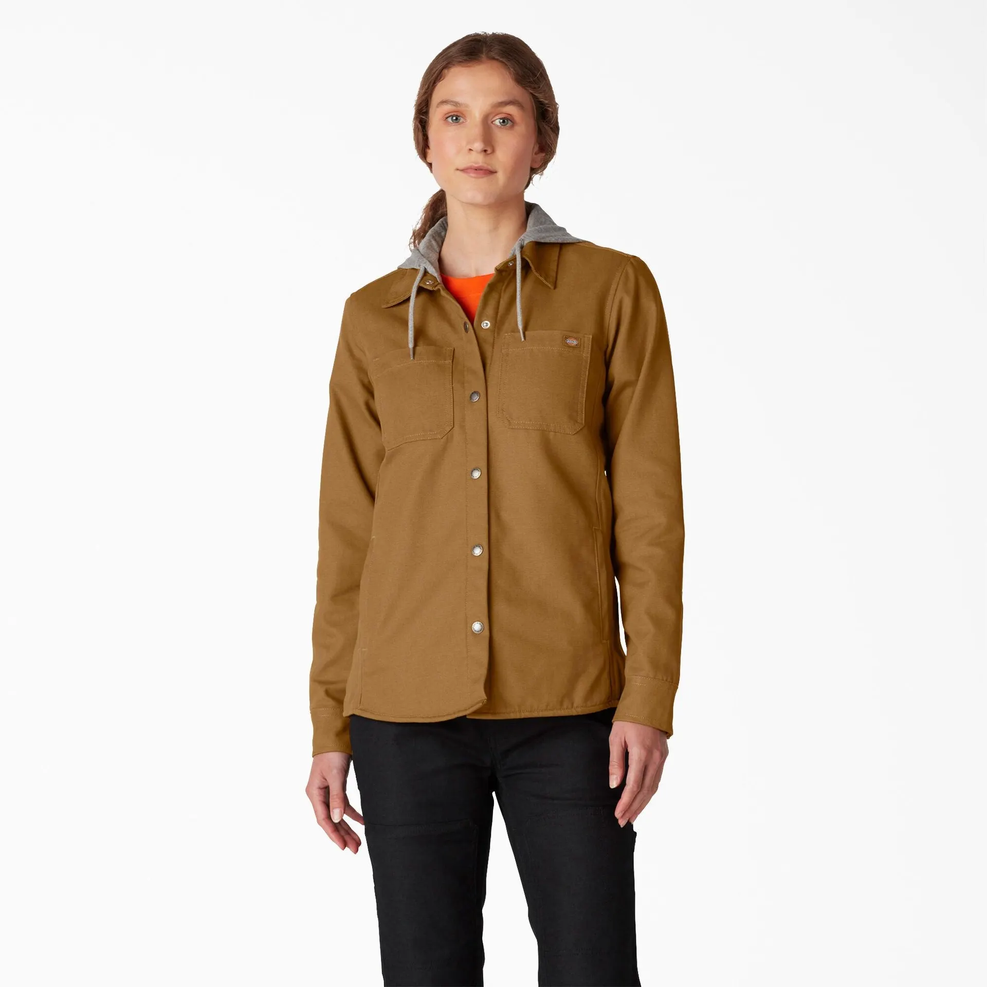 Women's Duck Hooded Shirt Jacket