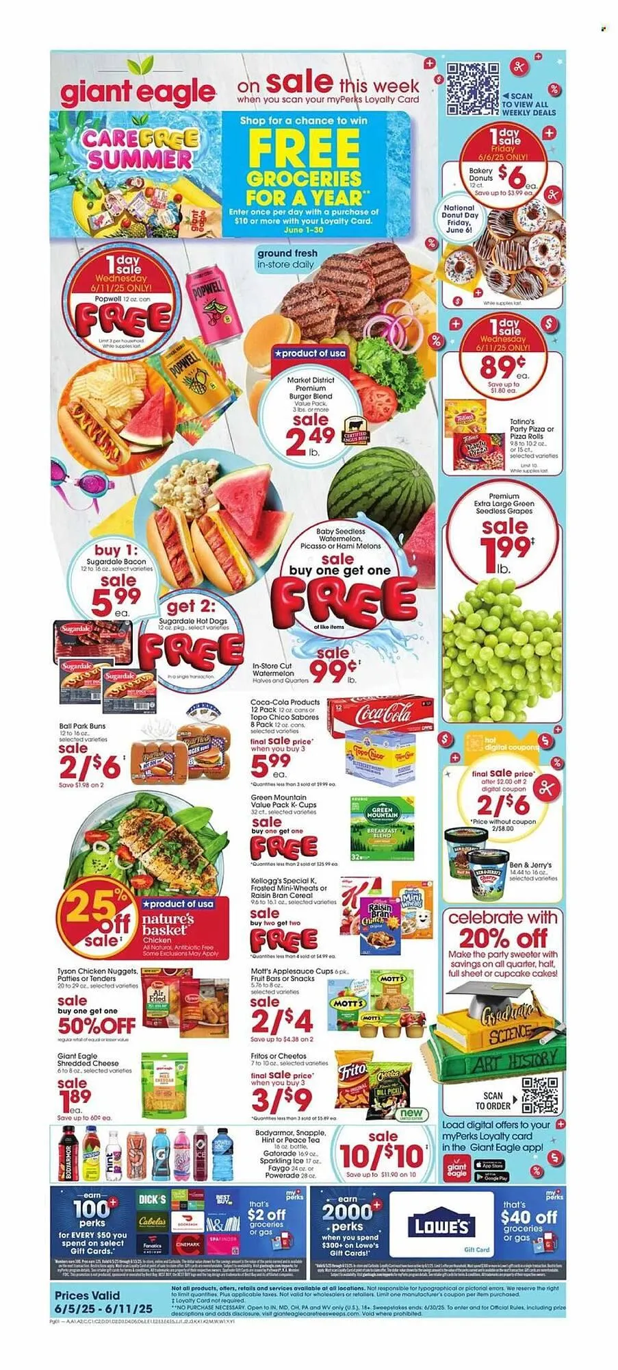 Catálogo de Giant Eagle Weekly Ad 5 de junio al 11 de junio 2025 - Página 1