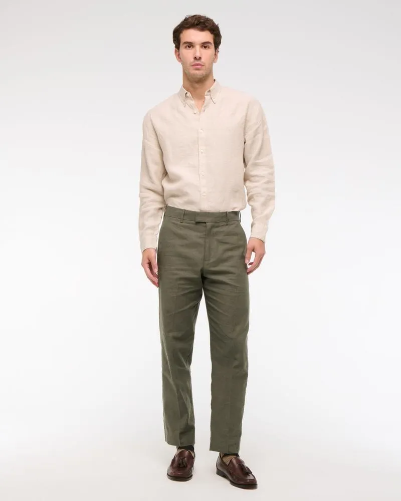 The A&F Collins Tailored Linen-Blend Suit Pant