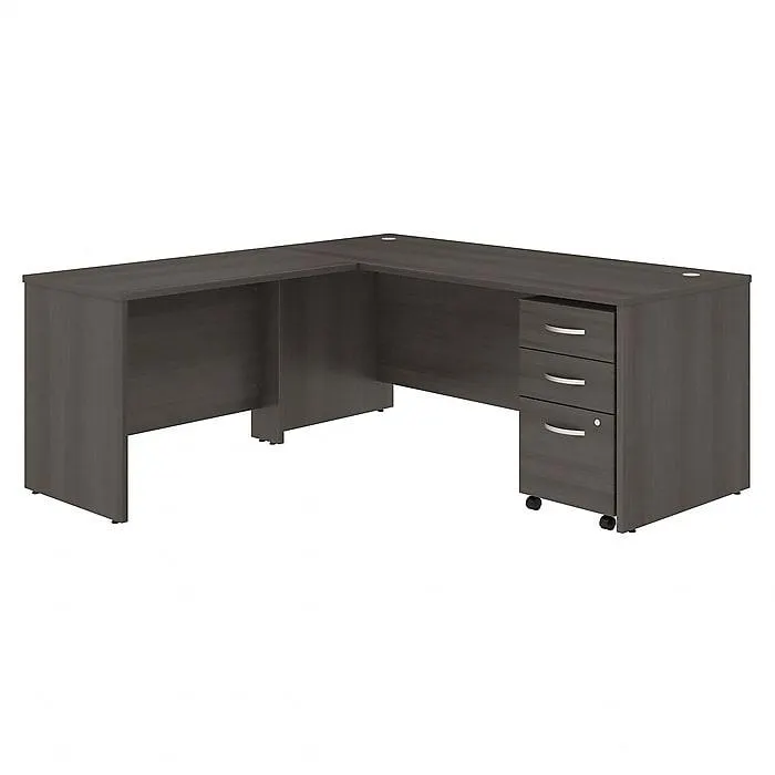 Bush Business Furniture Studio C 72"W L Shaped Desk with Mobile File Cabinet and Return,