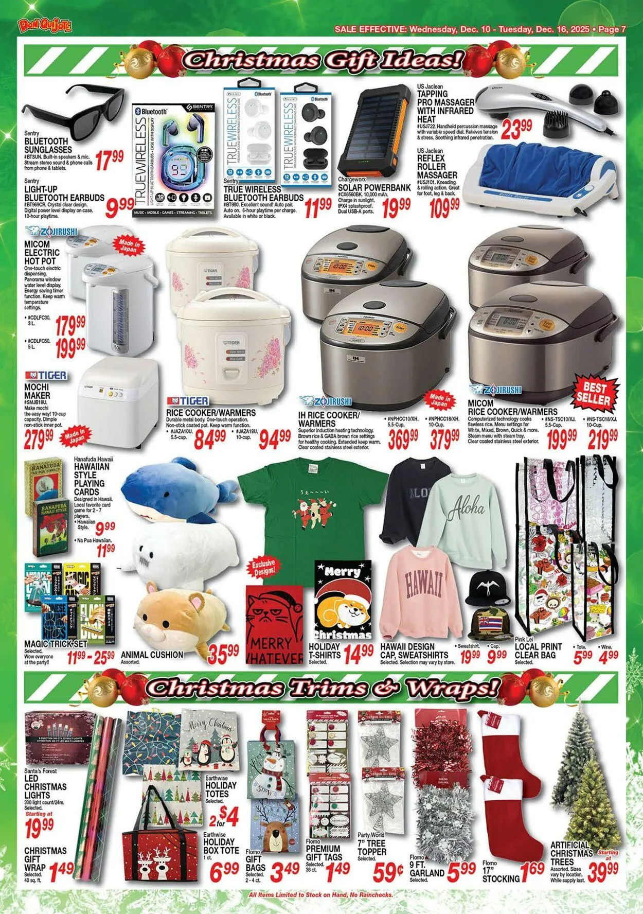Weekly ad Don Quijote Hawaii from December 10 to December 16 2025 - Page 7
