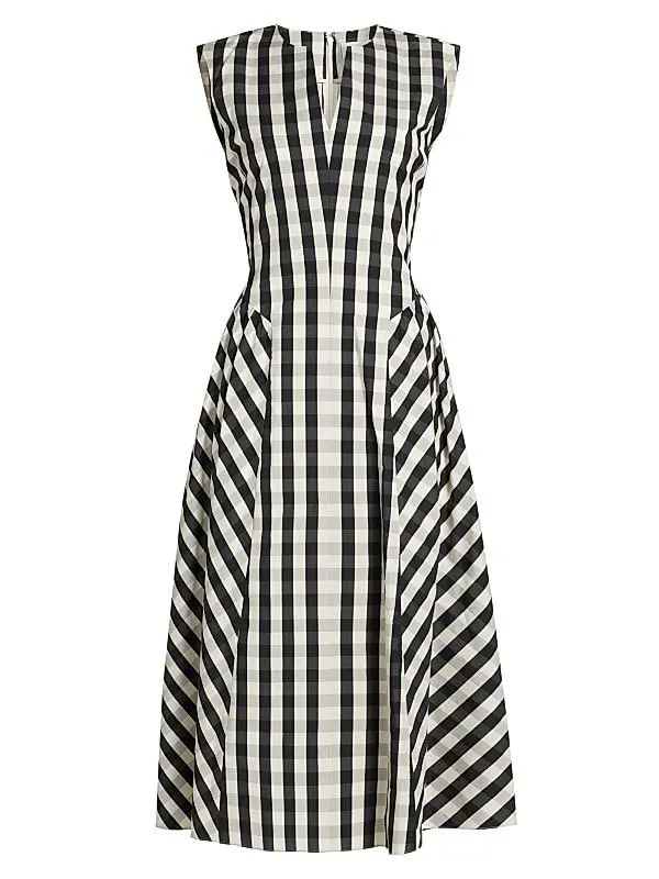 Candace Gingham Midi-Dress