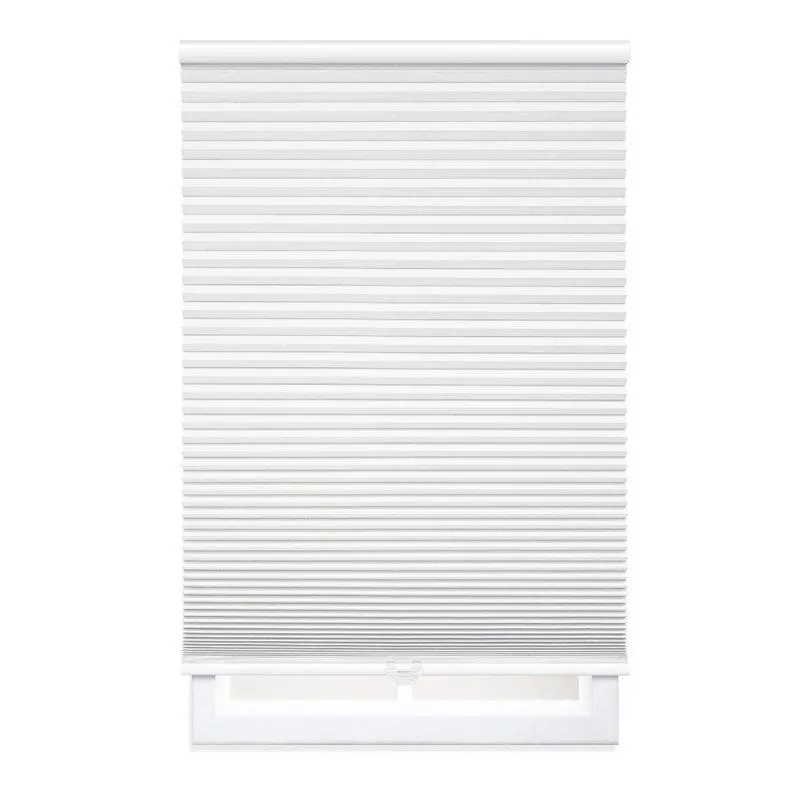 White Coursey 1.5 inch Cordless Blackout Cellular Shade