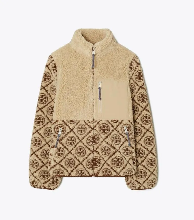 T MONOGRAM FLEECE JACKET