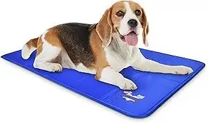 Arf Pets Dog Cooling Mat 27” x 43” Pad for Kennels, Crates and Beds, Non-Toxic, Durable Solid Self Cooling Gel Material. No Refrigeration or Electricity Needed