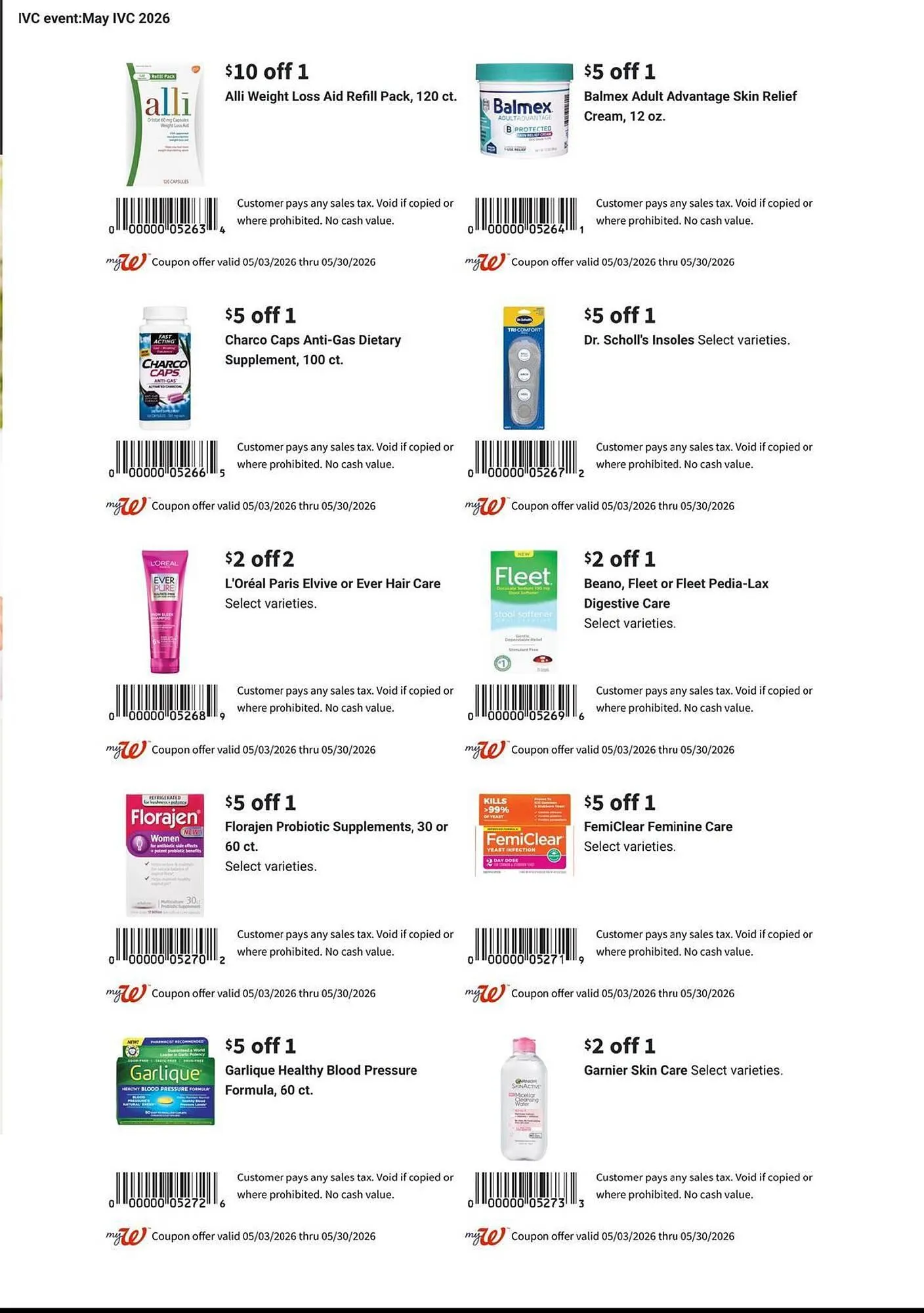 Weekly promotion Walgreens weekly ad spanning from May 3 to May 30 2026 - Page 2 for Catalogue 365