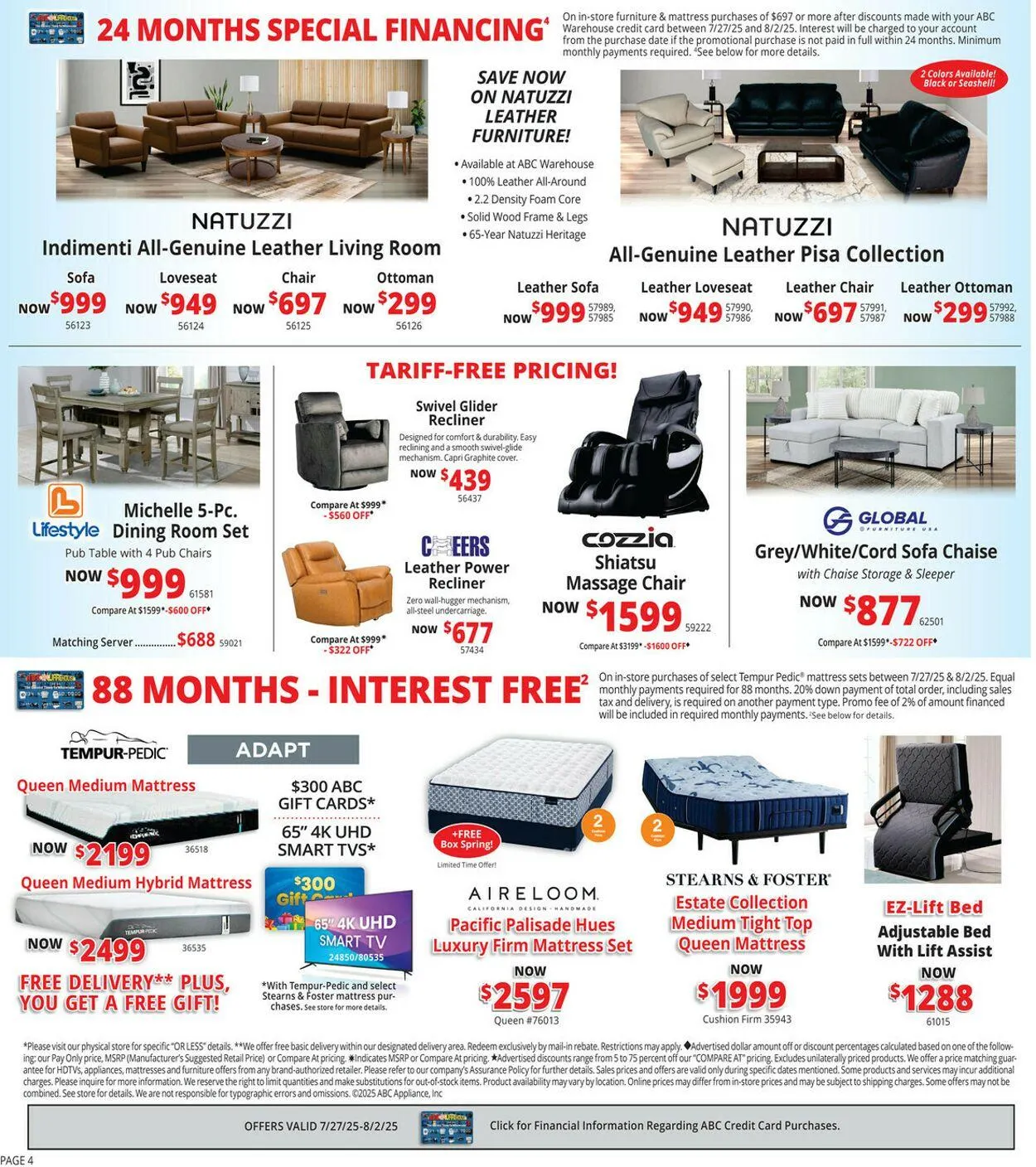 Weekly ad ABC Warehouse Current weekly ad from July 27 to August 2 2025 - Page 4
