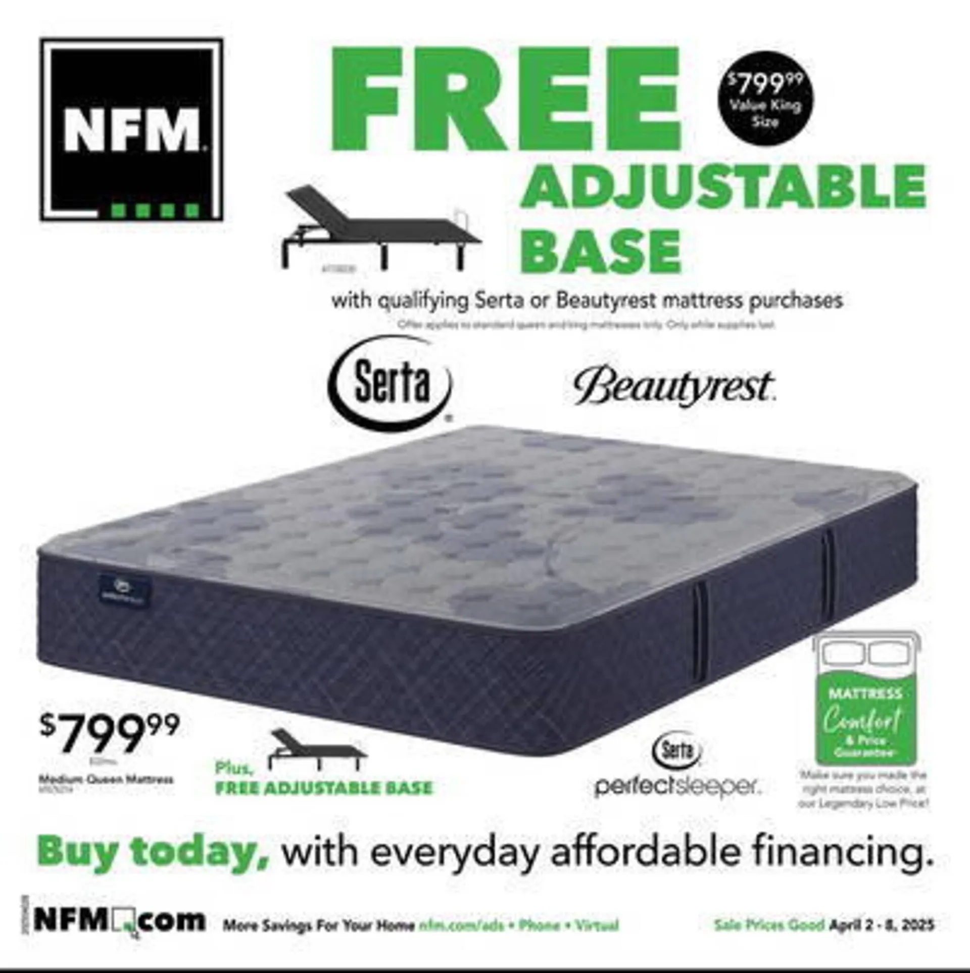 Weekly ad Nebraska Furniture Mart Weekly Ad from April 2 to April 9 2025 - Page 1