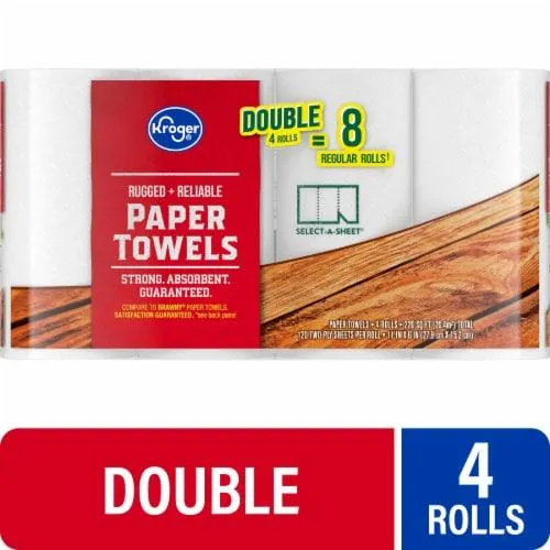 Kroger® Rugged + Reliable Paper Towels Double Rolls
