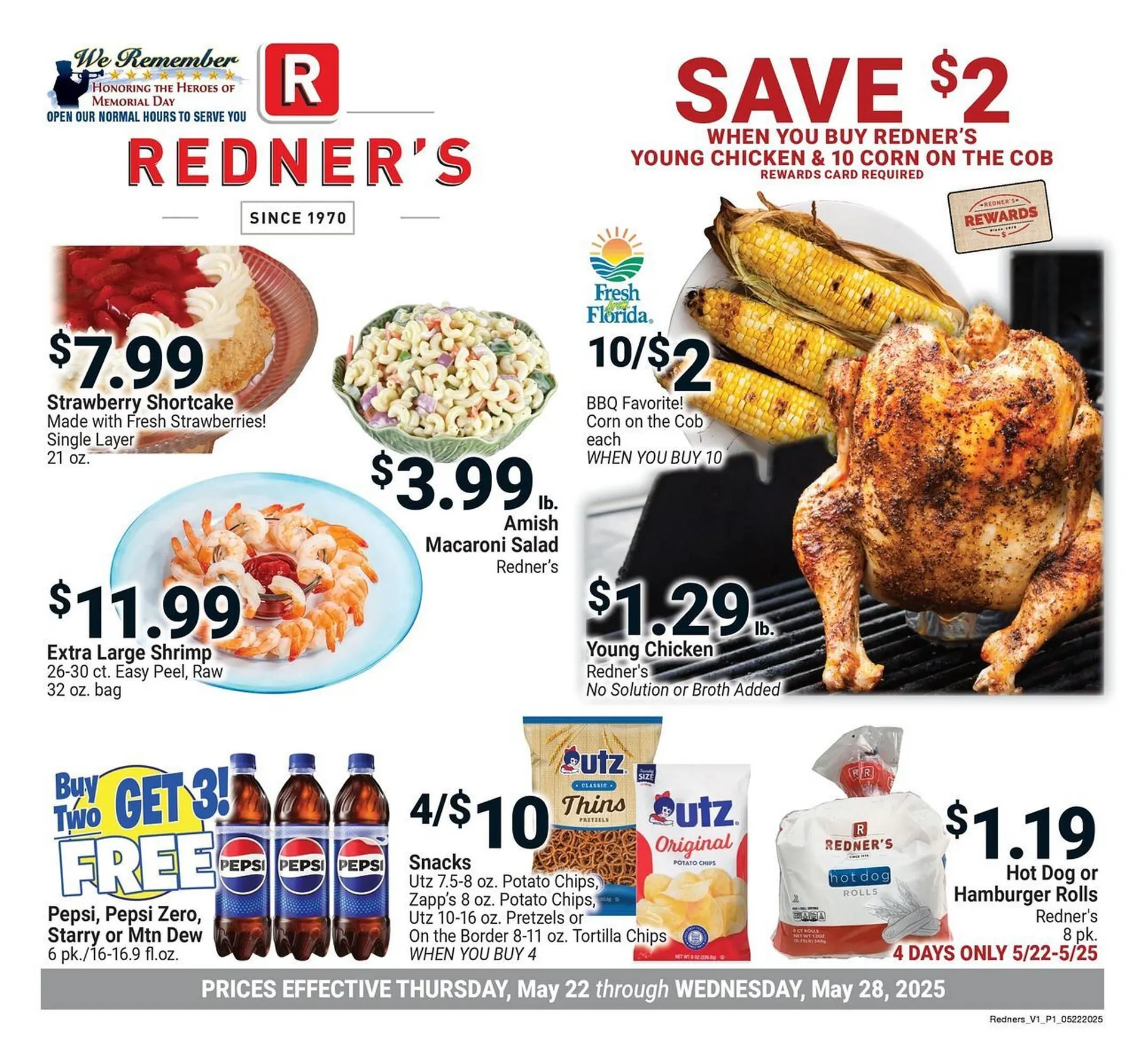 Weekly ad Redner's Warehouse Weekly Ad from May 22 to May 28 2025 - Page 1