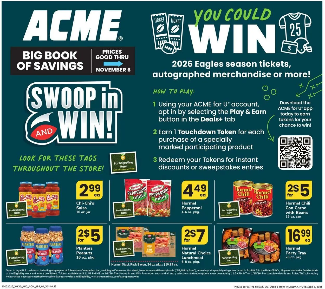 Weekly ad Acme Current weekly ad from October 3 to November 6 2025 - Page 1
