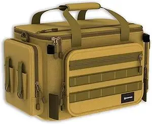 Tackle Bag | Water Splash-Resistant 600D Oxford Fishing Bag with Ultra-Large Storage for Saltwater, Freshwater, Hiking, Camping & Travel