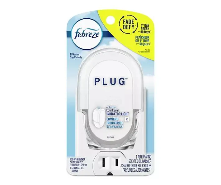 Febreze Odor-Eliminating Fade Defy PLUG Air Freshener Warmer Device, 1 count
