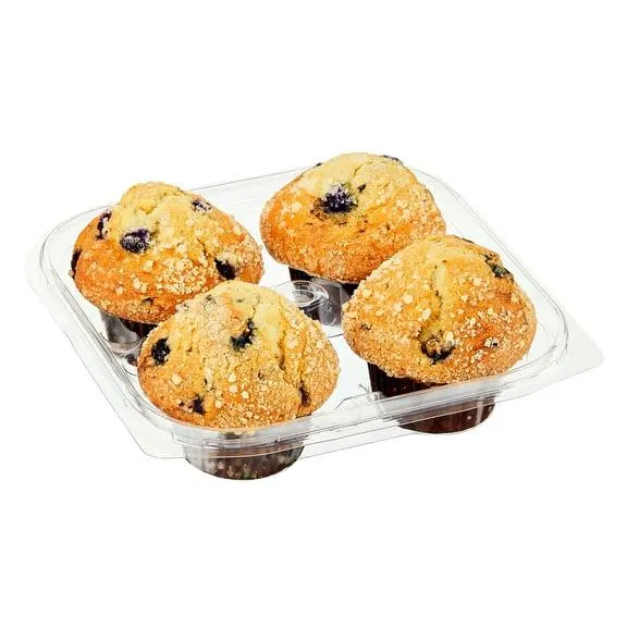Marketside Blueberry Muffins, 14 oz, 4 Count