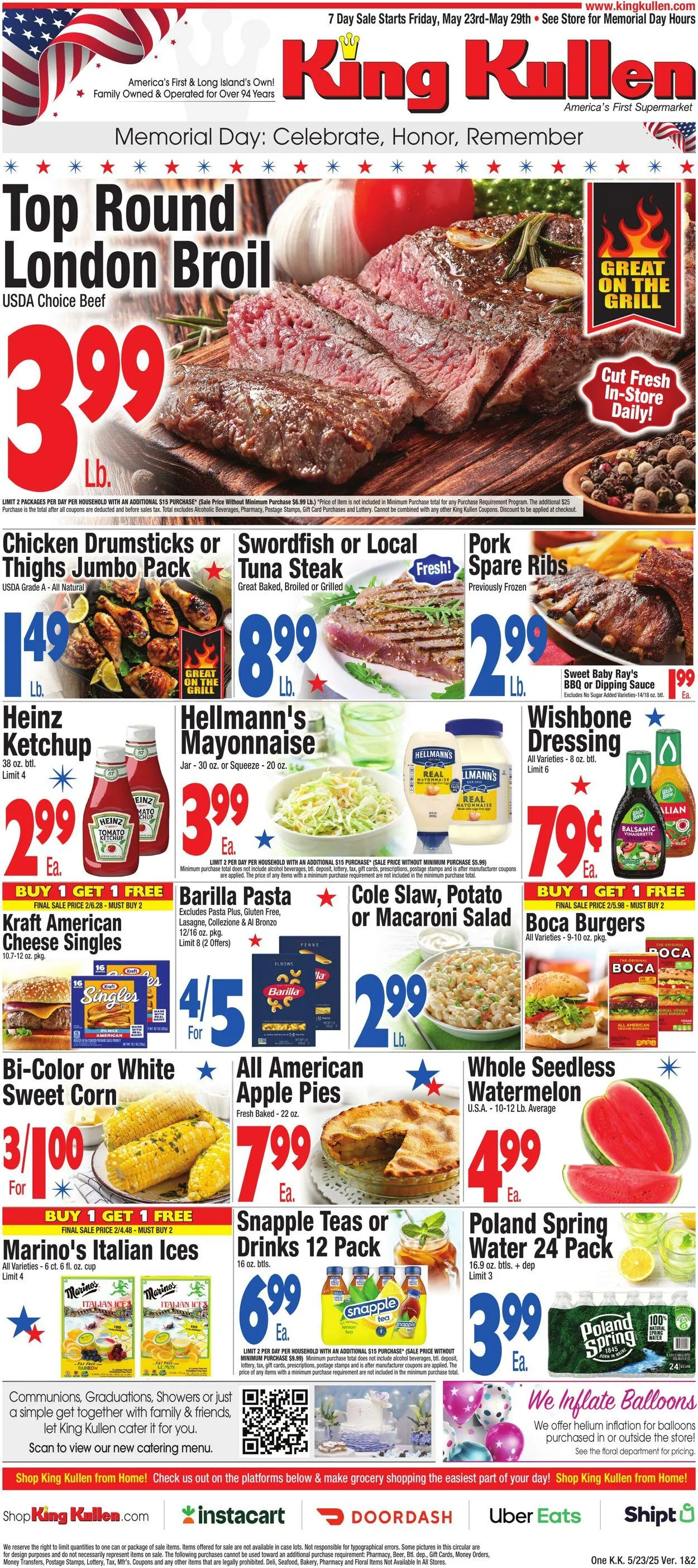 Weekly ad King Kullen Current weekly ad from May 22 to May 29 2025 - Page 1