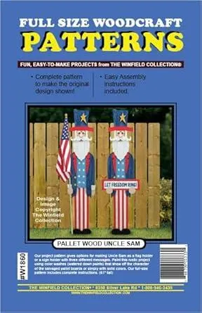 Pallet Wood Uncle Sam Woodworking Project Plan