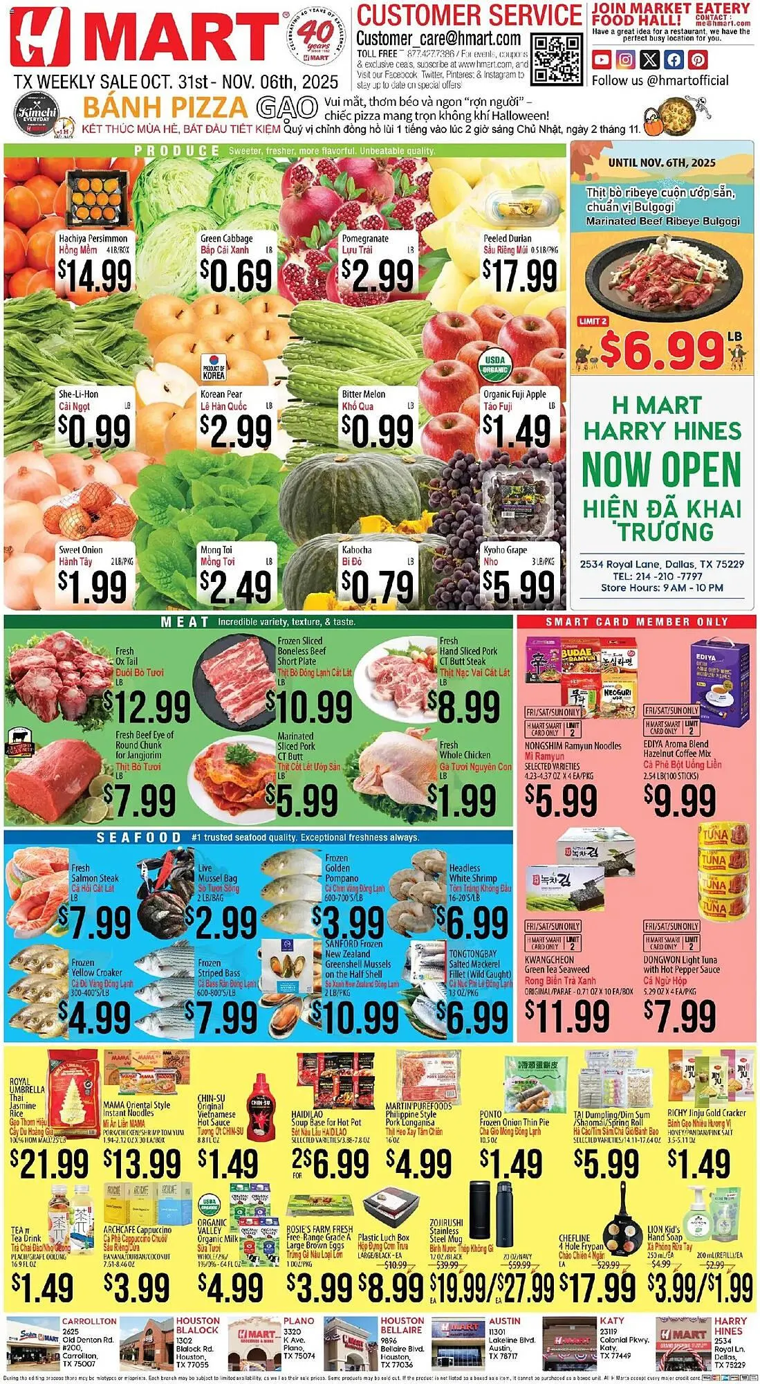 Weekly ad Hmart weekly ad from October 31 to November 6 2025 - Page 1