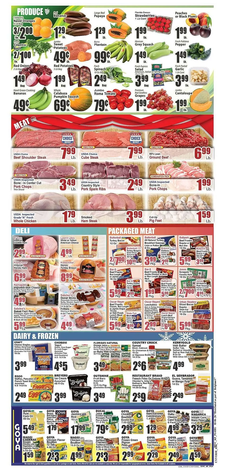 Weekly ad Food Universe circular from March 6 to March 12 2026 - Page 4