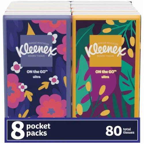Kleenex On-The-Go Travel Size 3-Ply Facial Tissue