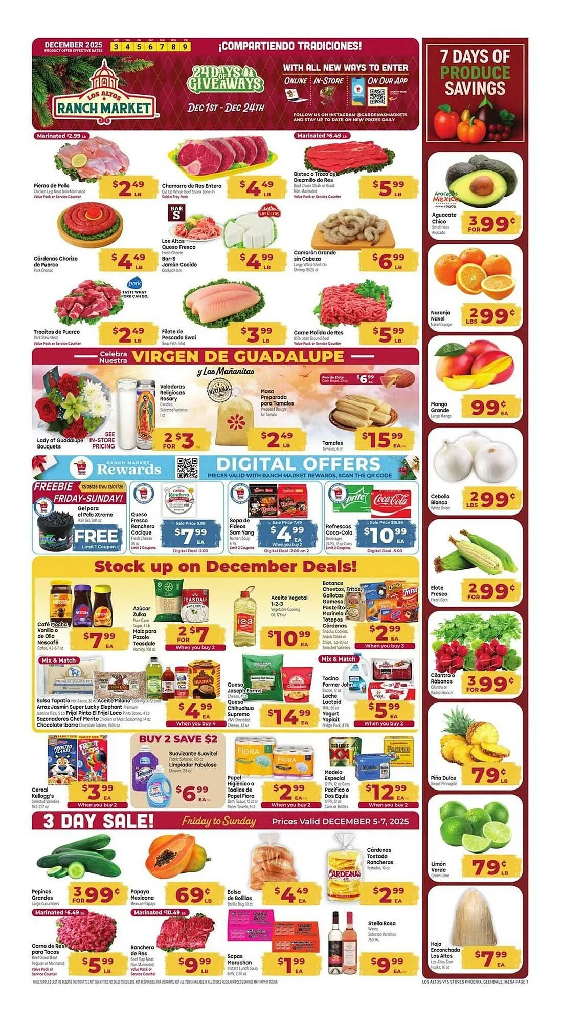 Weekly ad Los Altos Ranch Market weekly ad from December 3 to December 9 2025 - Page 1