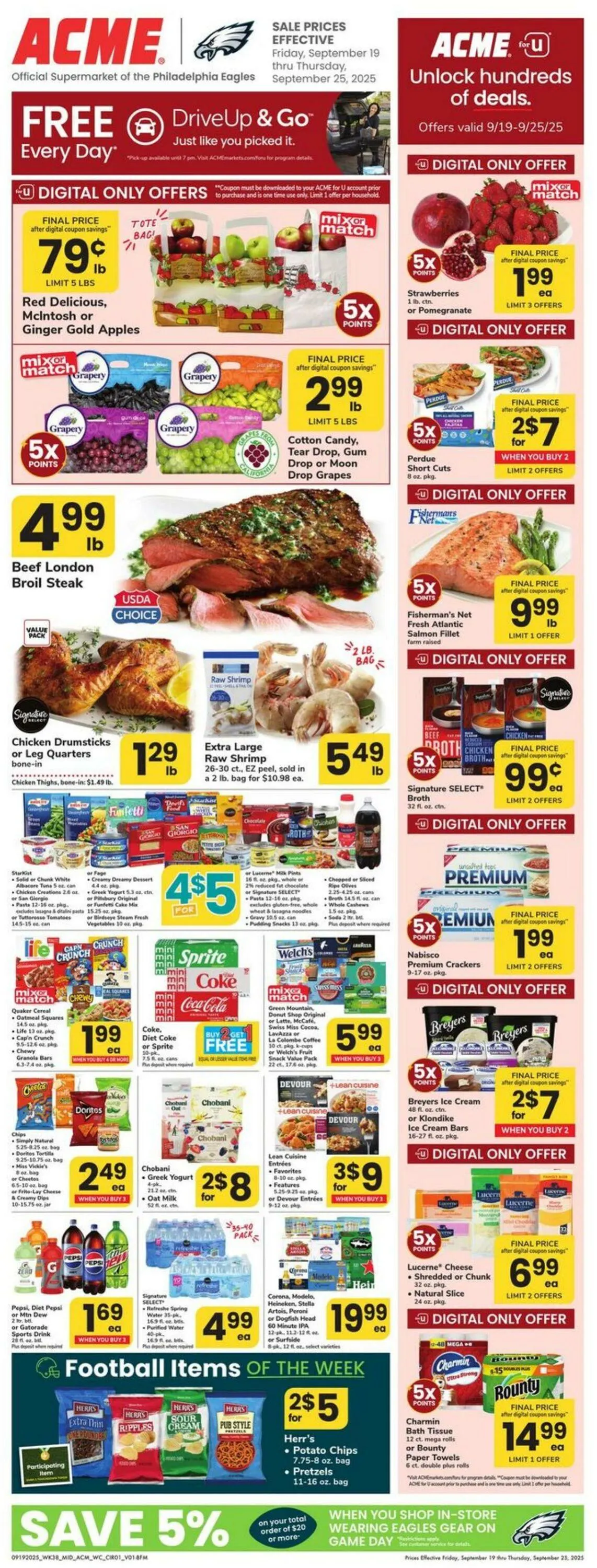 Weekly ad Acme Current weekly ad from September 19 to September 25 2025 - Page 1