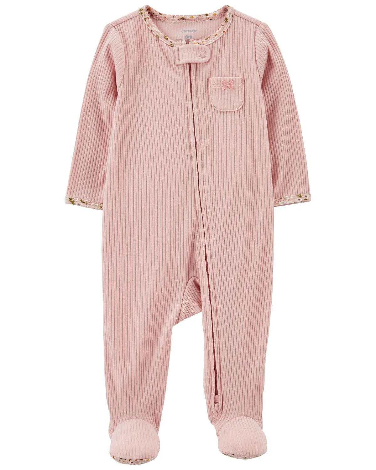 Baby 2-Way Zip Textured Sleep & Play Pajamas