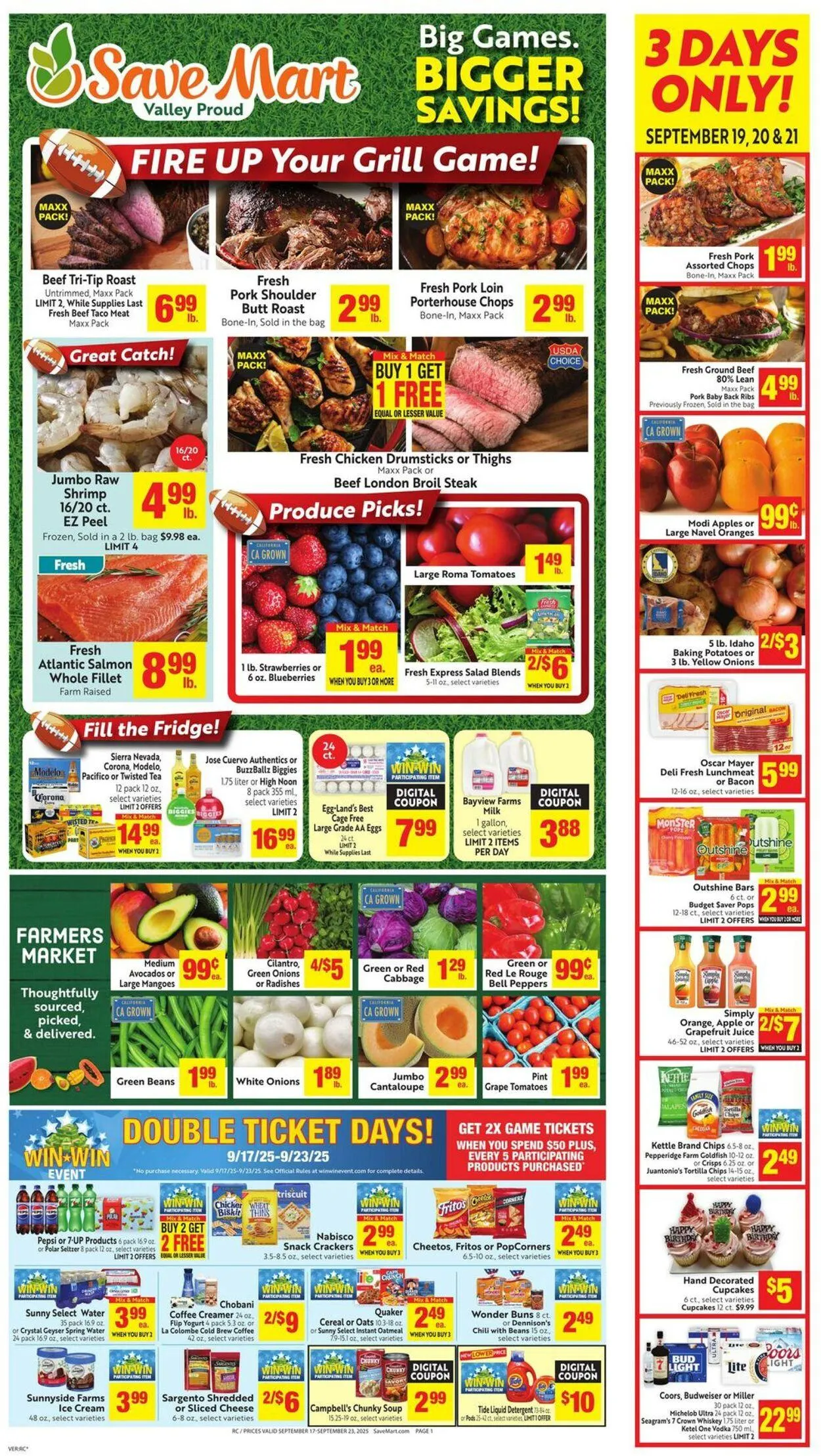 Weekly ad Save Mart Current weekly ad from September 17 to September 23 2025 - Page 1