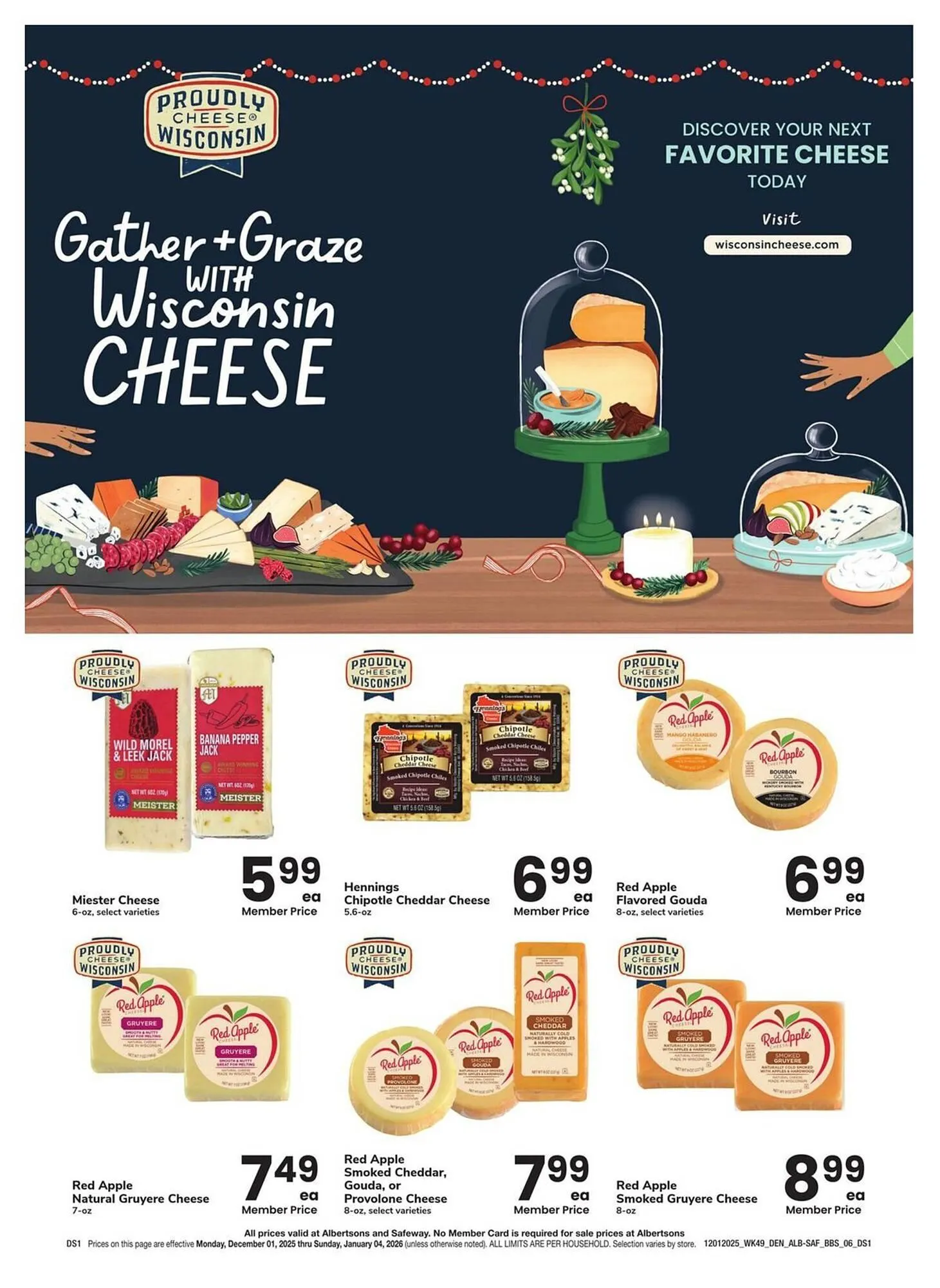 Weekly promotion Albertsons weekly ad spanning from December 1 to January 4 2026 - Page 6 for Catalogue 365