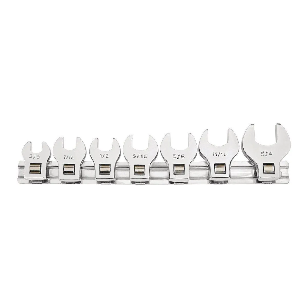 3/8 in. Drive SAE Crowfoot Wrench Set, 7-Piece